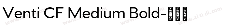 Venti CF Medium Bold字体转换